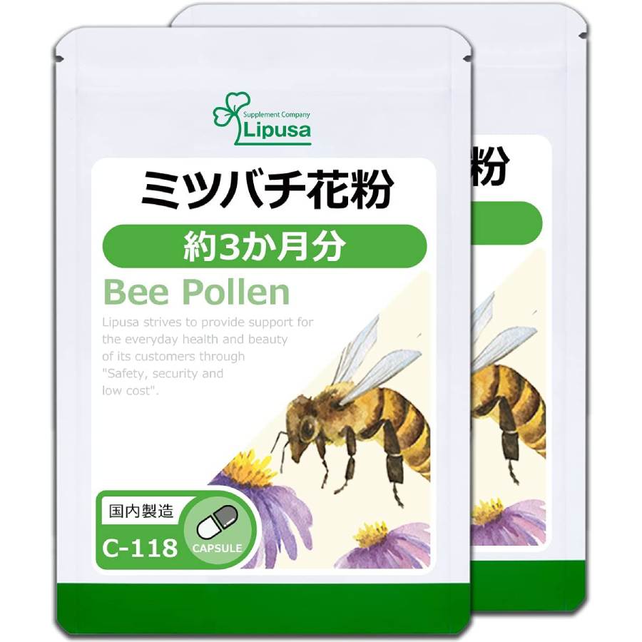 Пчелиная пыльца Lipusa Bee Pollen C-118 300 мг, 2 упаковки, 90 капсул –  заказать из-за границы с доставкой в «CDEK.Shopping»