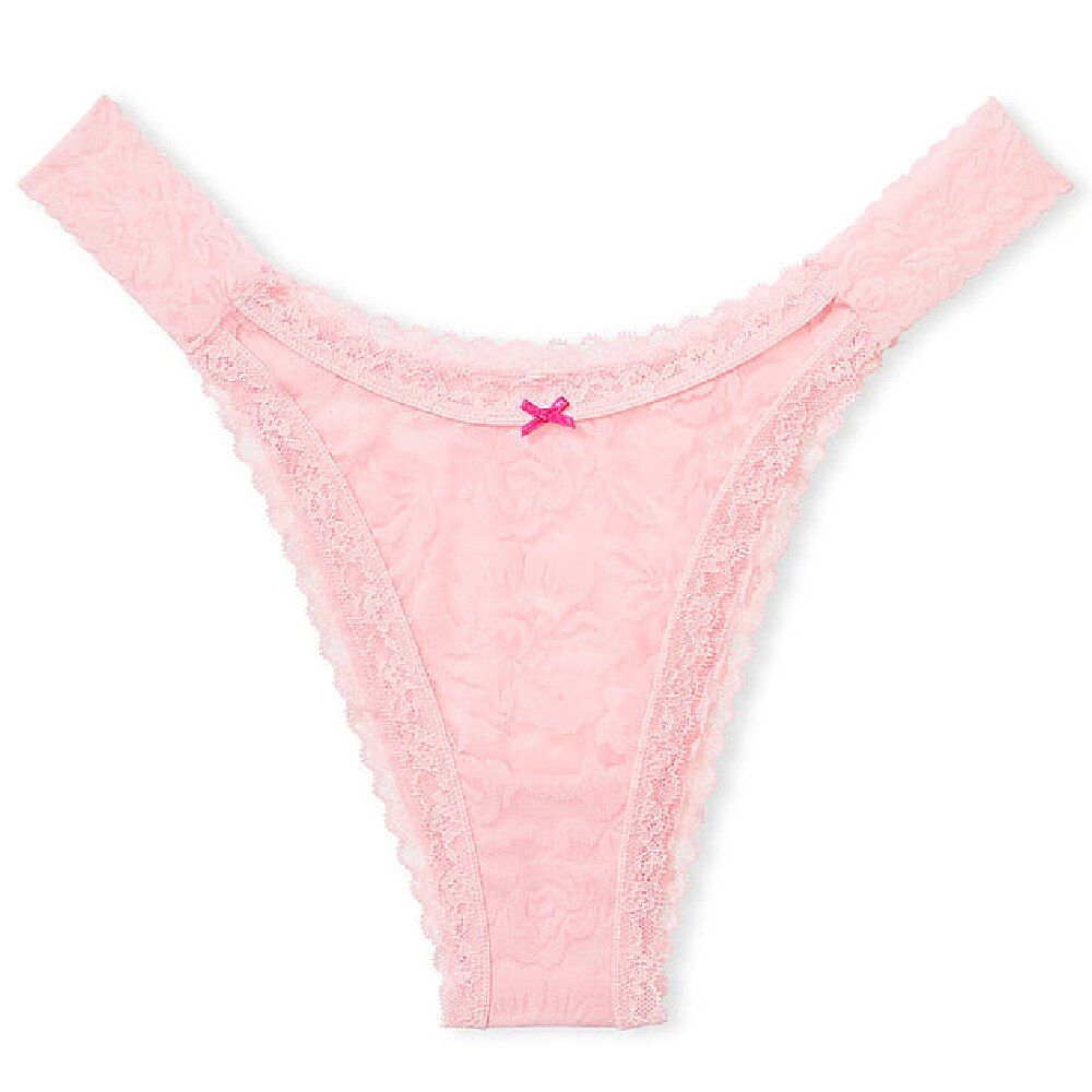

Трусы Victoria's Secret The Lacie Lace Brazilian Rose Lace, розовый