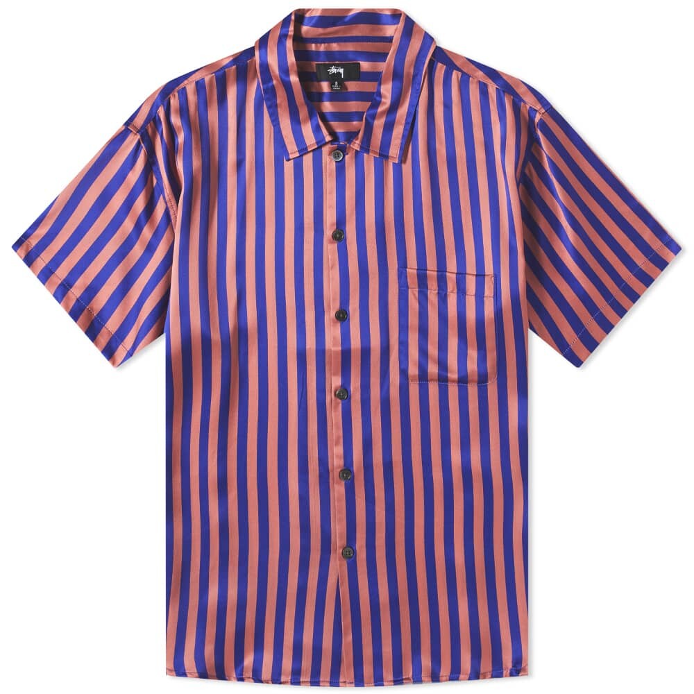 

Рубашка Stussy Striped Silk Shirt