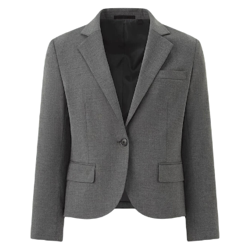 

Пиджак укороченный Uniqlo Stretch Tailored, серый