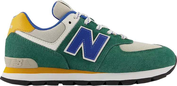 

Кроссовки New Balance 574 Big Kid 'Nightwatch Green Cobalt', зеленый