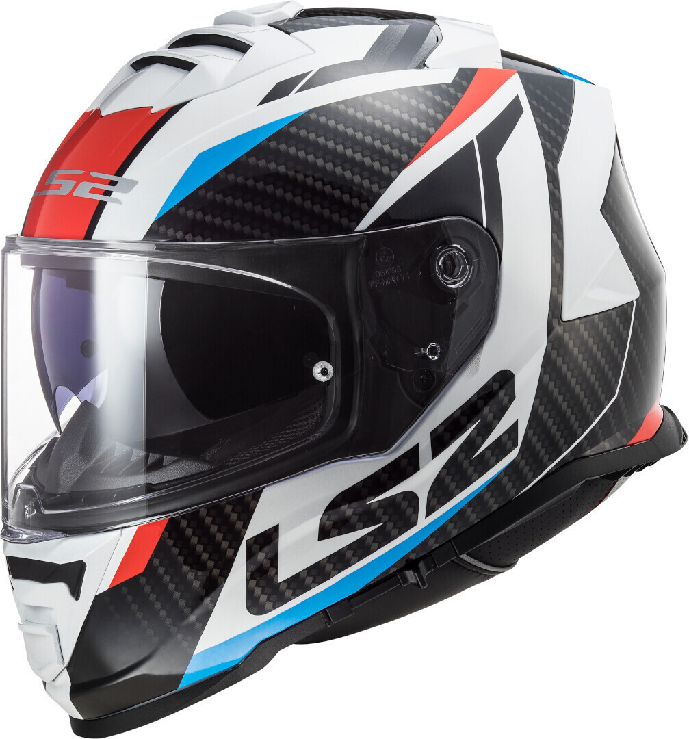 

Шлем LS2 FF800 Storm Racer, бело-сине-красный