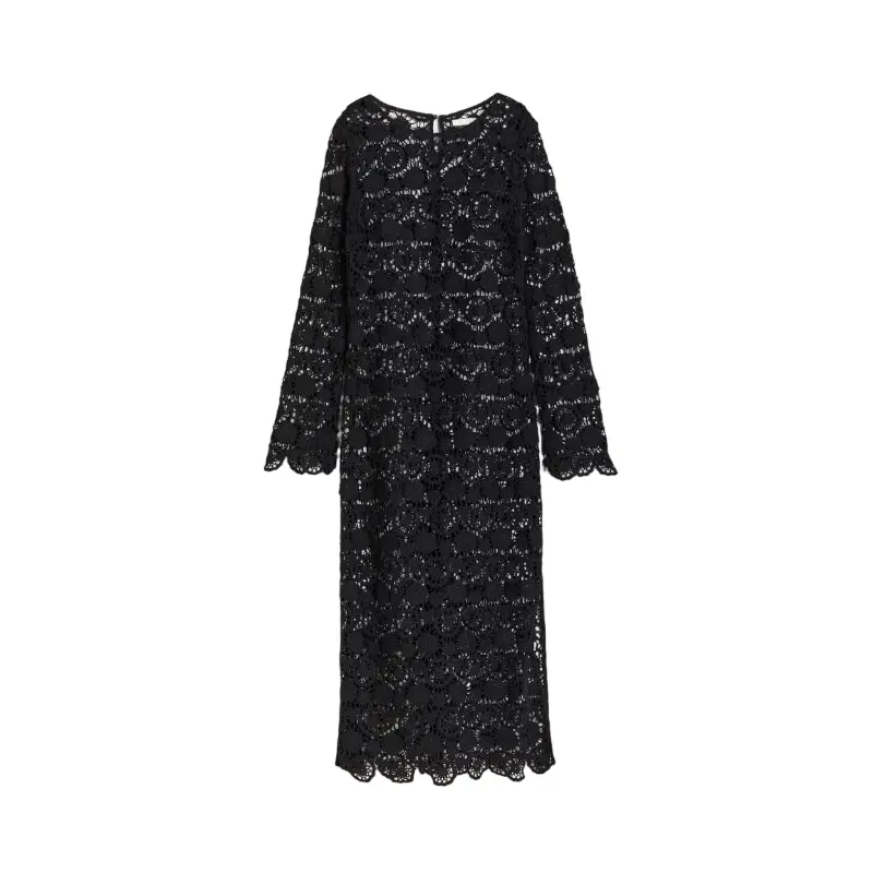 

Платье H&M Crochet-look Lace, черный