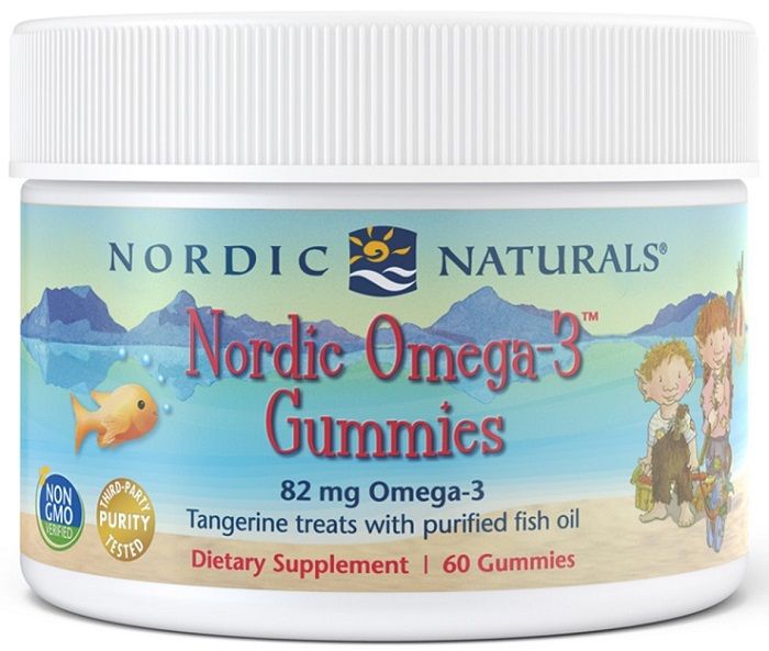 Препарат с омега3 кислотами Nordic Naturals Nordic Omega 3 Gummies 82 Mg Tangerine Treats, 60 шт