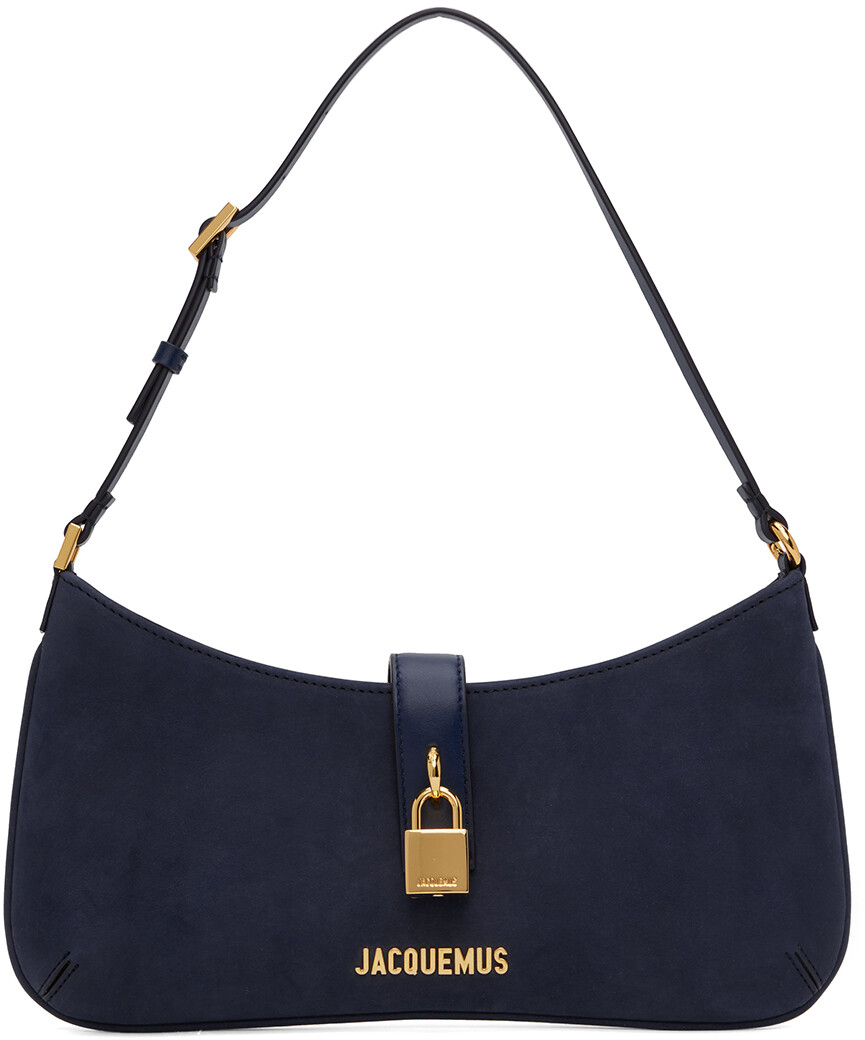 

Темно-синяя сумка Le Raphia 'Le Bisou Cadenas' Jacquemus