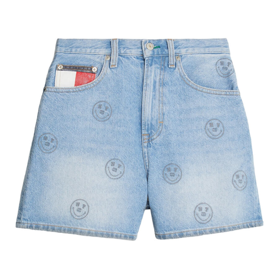 

Шорты Tommy Jeans by Tommy Hilfiger X Smiley High-rise, голубой