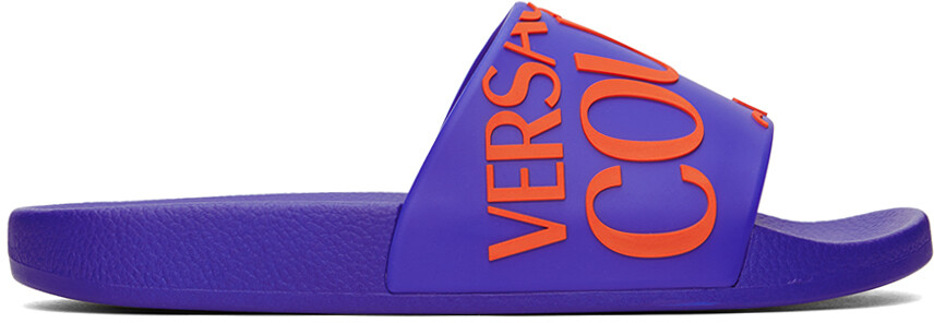 

Синие шлепанцы Фондо Versace Jeans Couture