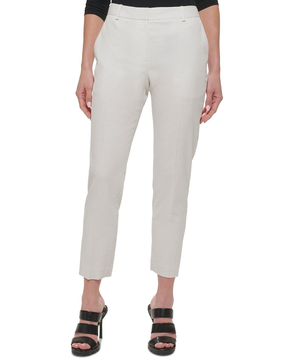 

Женские текстурированные брюки до щиколотки essex DKNY, мульти