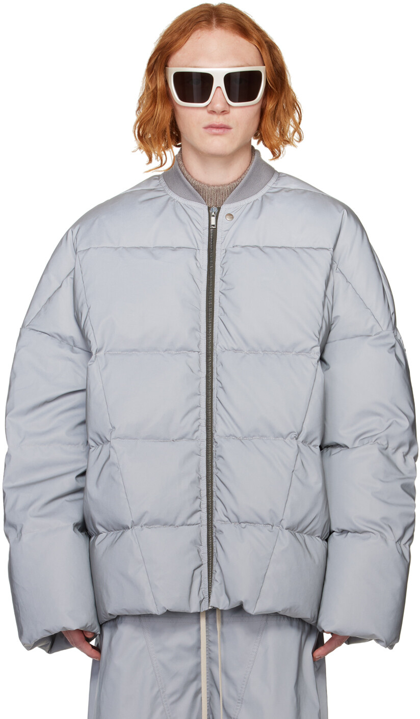 

Пуховик Off-White Reflex Rick Owens, Серый