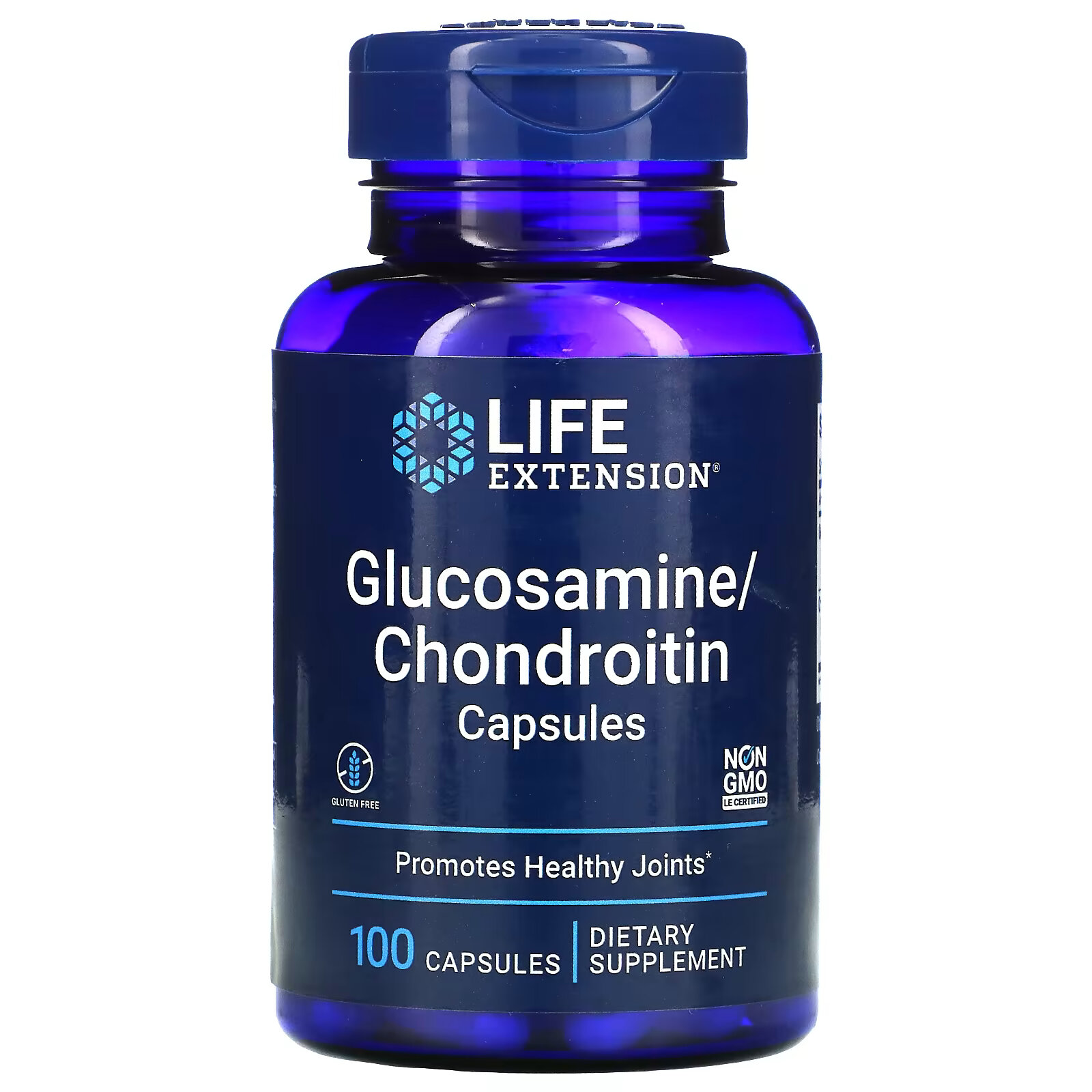 Life Extension, капсулы с глюкозамином и хондроитином, 100 капсул артроцин крем с хондроитином и глюкозамином 50мл