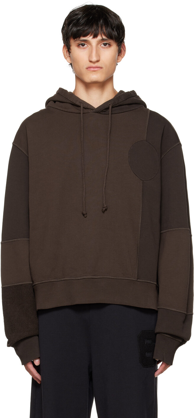 

Коричневый худи со вставками MM6 Maison Margiela