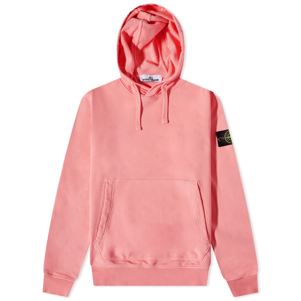 

Толстовка Stone Island Garment Dyed Popover Hoody, Красный