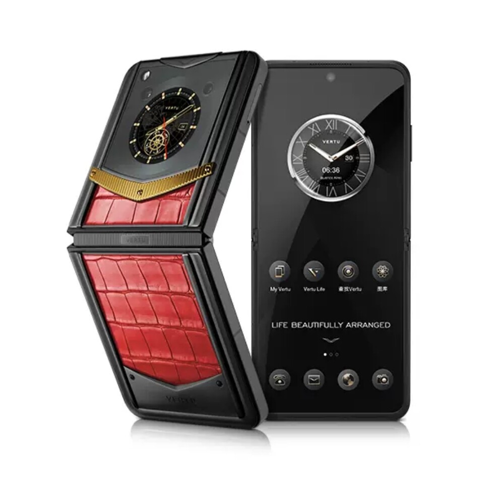 

Смартфон Vertu IronFlip, Gold Flame Red High Definition Edition, 12 ГБ/512 ГБ, 2 Nano-SIM, черный/красный/золотой