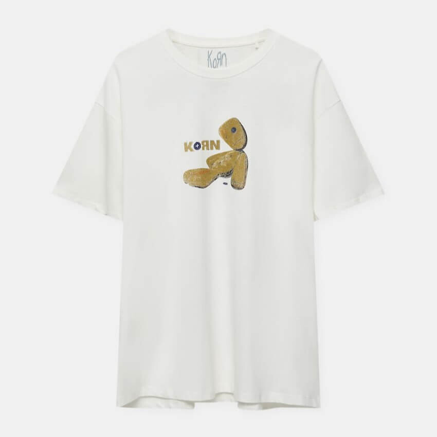 

Футболка с принтом Pull&Bear Korn, белый