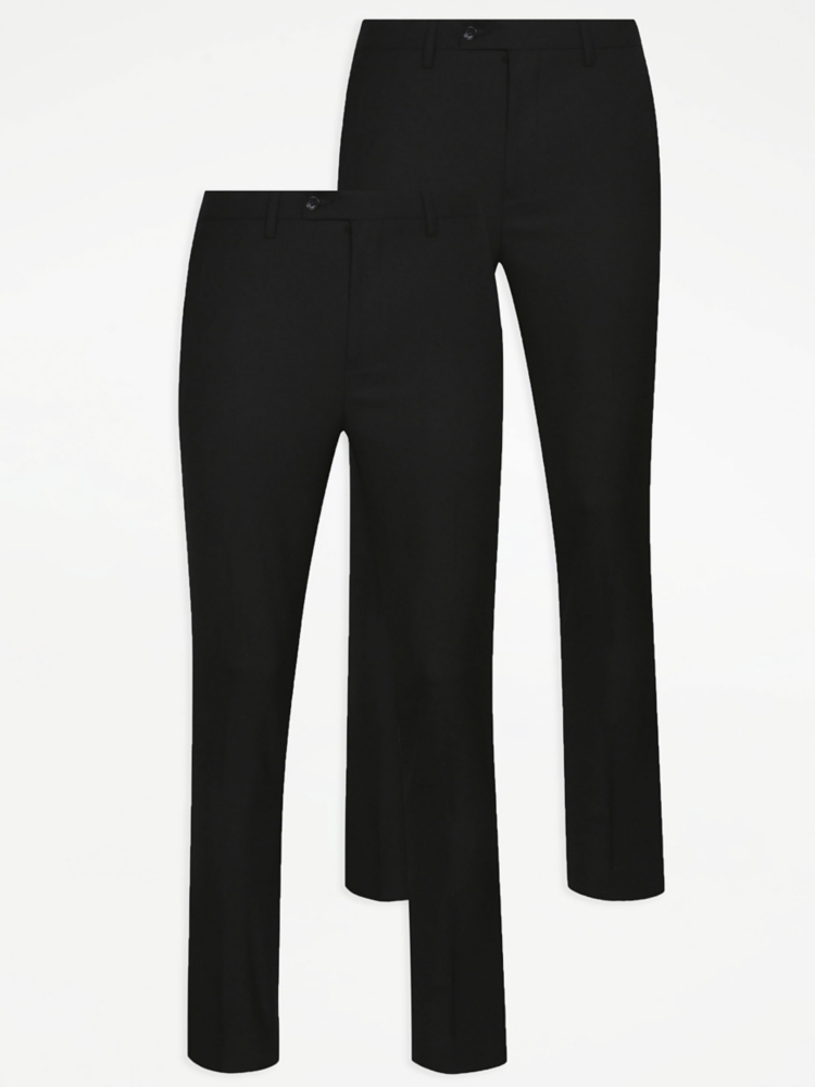 Набор из 2 черных строгих брюк для делового костюма George., черный набор из 2 черных леггинсов для беременных george черный