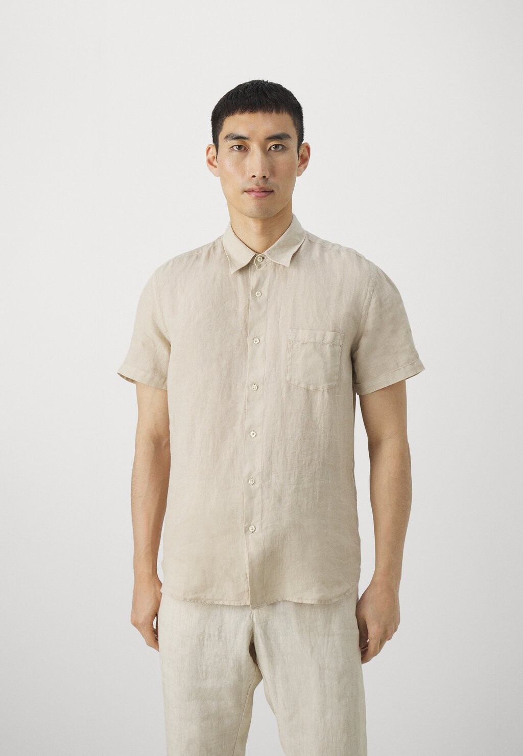 

Рубашка SHORT SLEEVE REGULAR FIT MEN 120% Lino, цвет nut