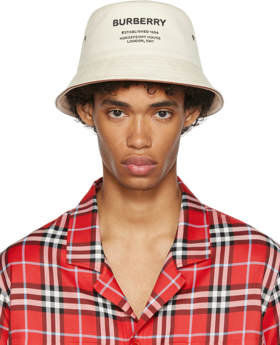 

Панама Off-White с мотивом Horseferry Burberry