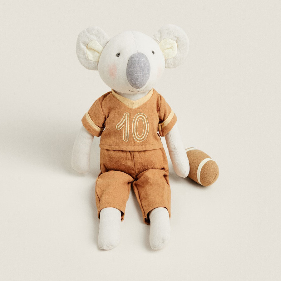

Мягкая игрушка Zara Home Koala Rugby, бежевый/коричневый