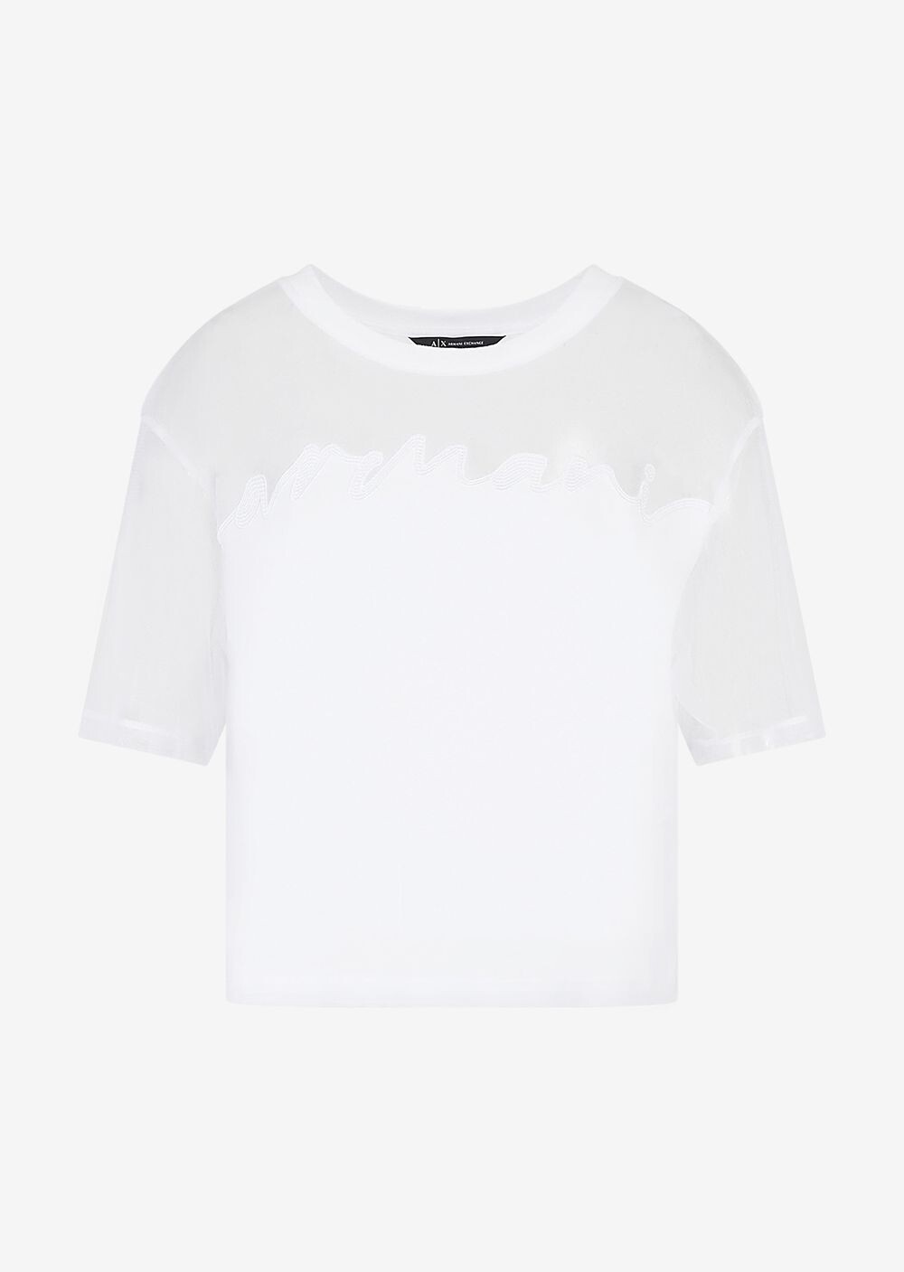 

Укороченные футболка Armani Exchange, белый