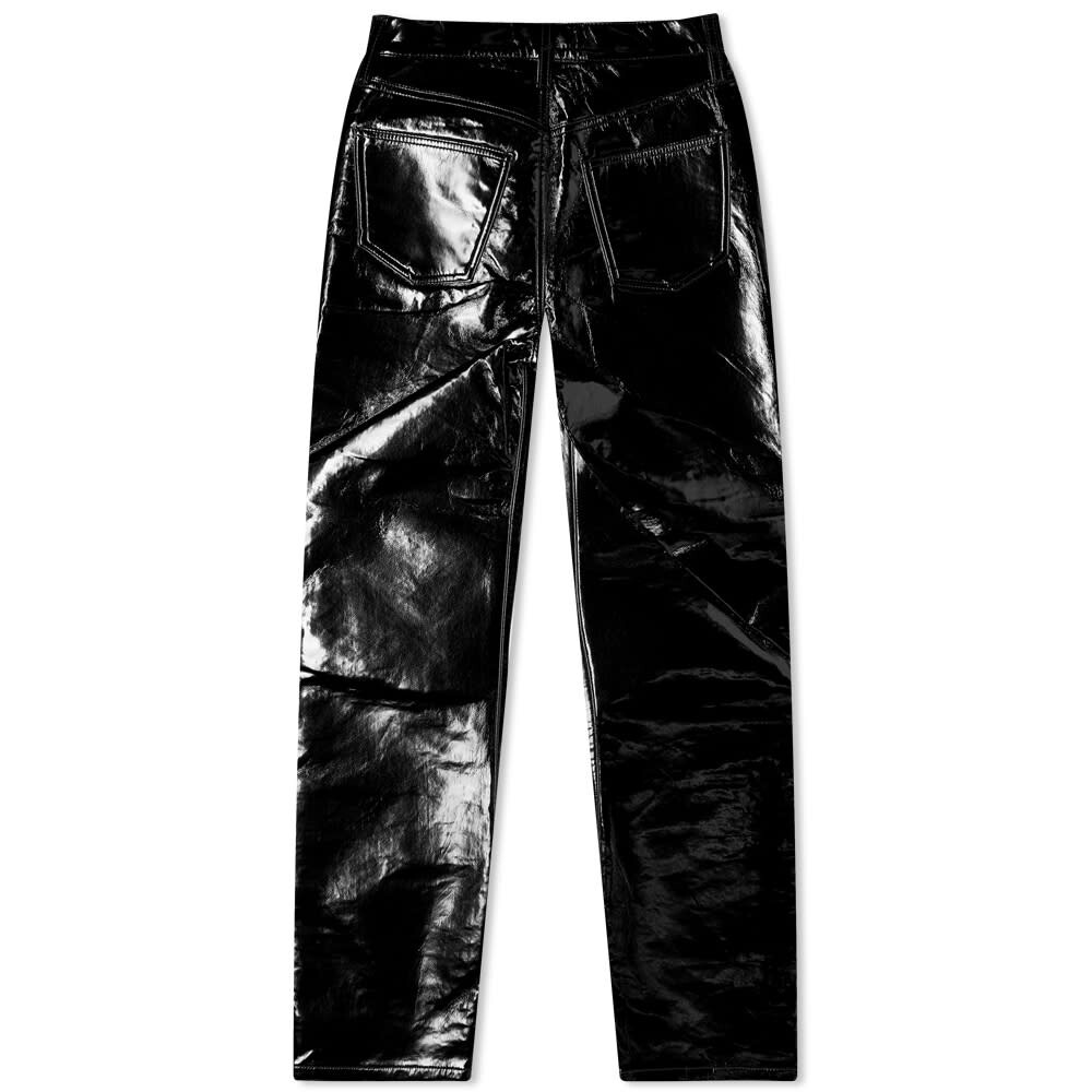 

Брюки Agolde Recycled Leather 90s Pinched Waist, Черный