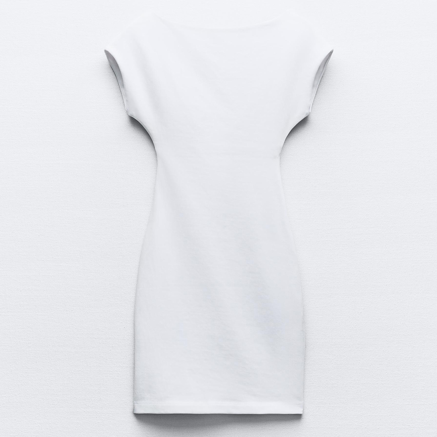Платье Zara Short Open-Back, белый