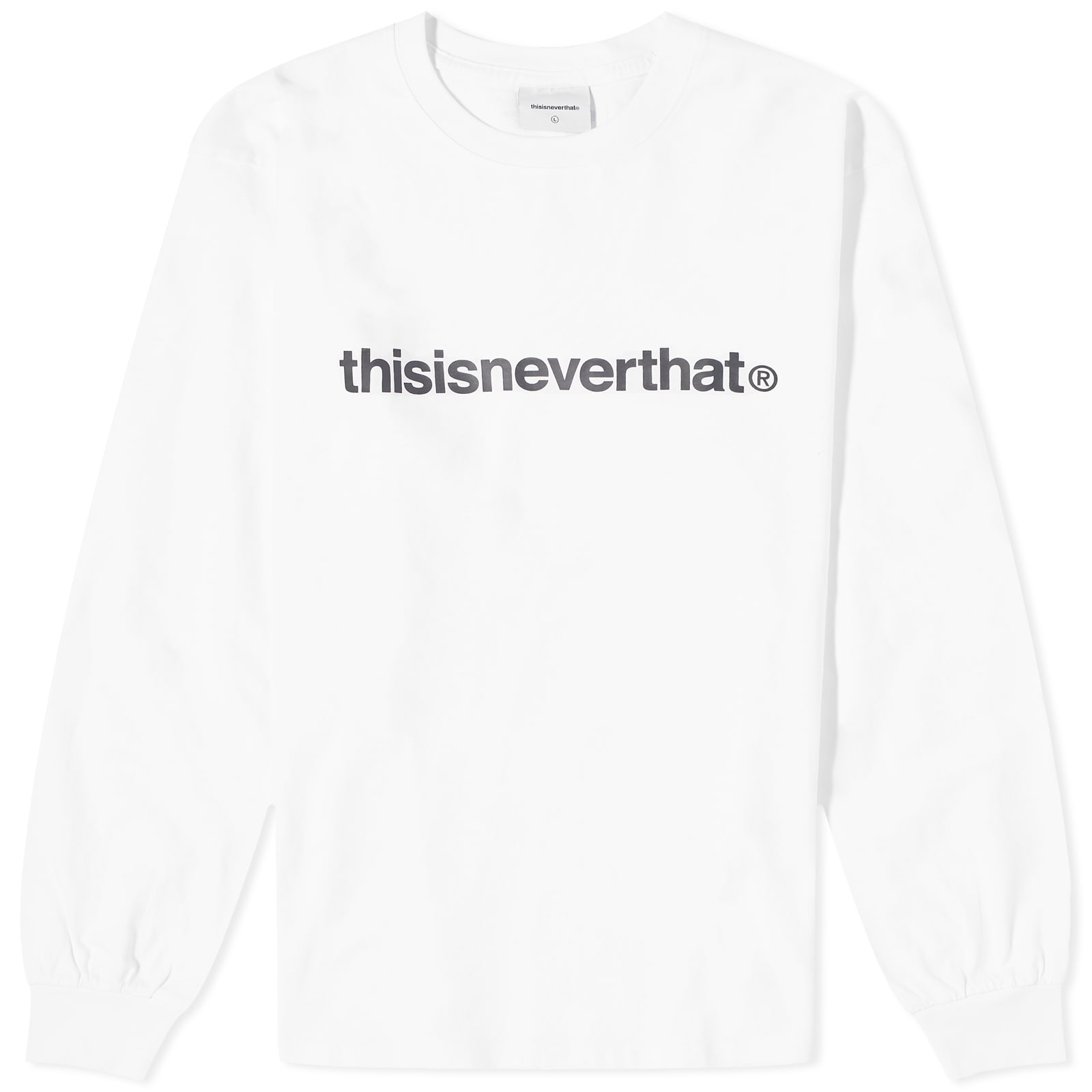 Лонгслив Thisisneverthat T-Logo, белый thisisneverthat t logo hoodie