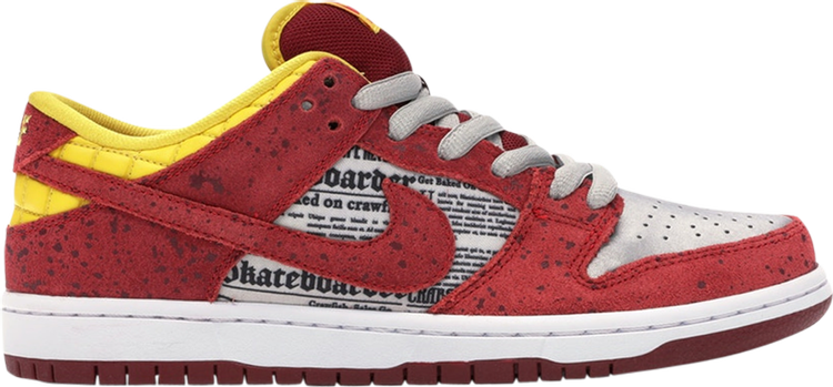 Лимитированные кроссовки Nike Dunk Low Premium SB QS 'Crawfish' Special Box, красный - фото