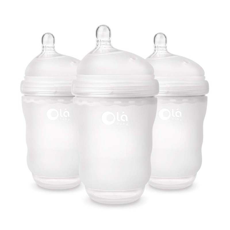 Бутылочки для кормления 3 шт. по 235 мл Olababy Anti-Colic, белый бутылочки для кормления 3 шт по 180 мл tiny twinkle silicone белый