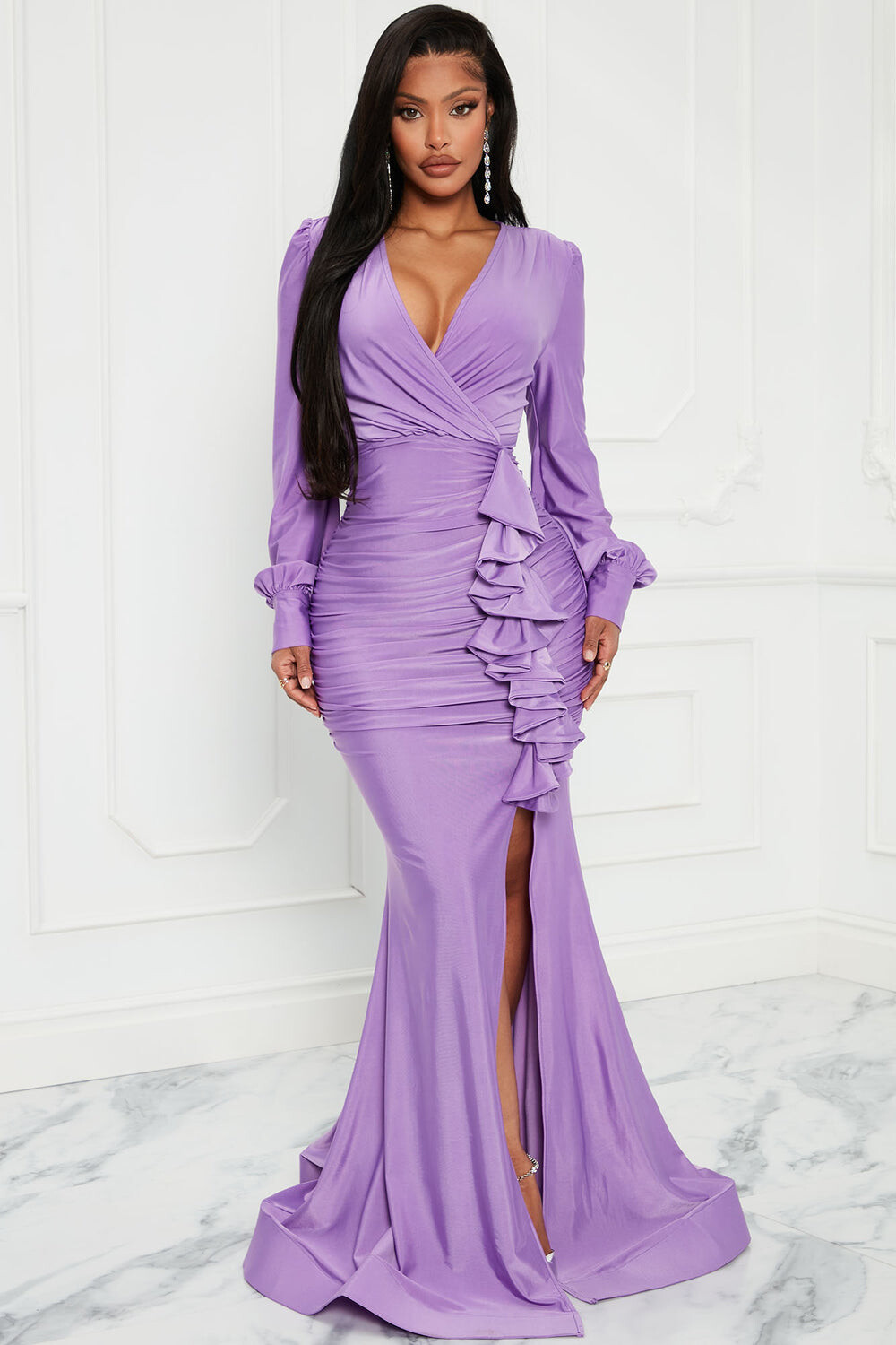 

Платье Fashion Nova 9327, лавандовый