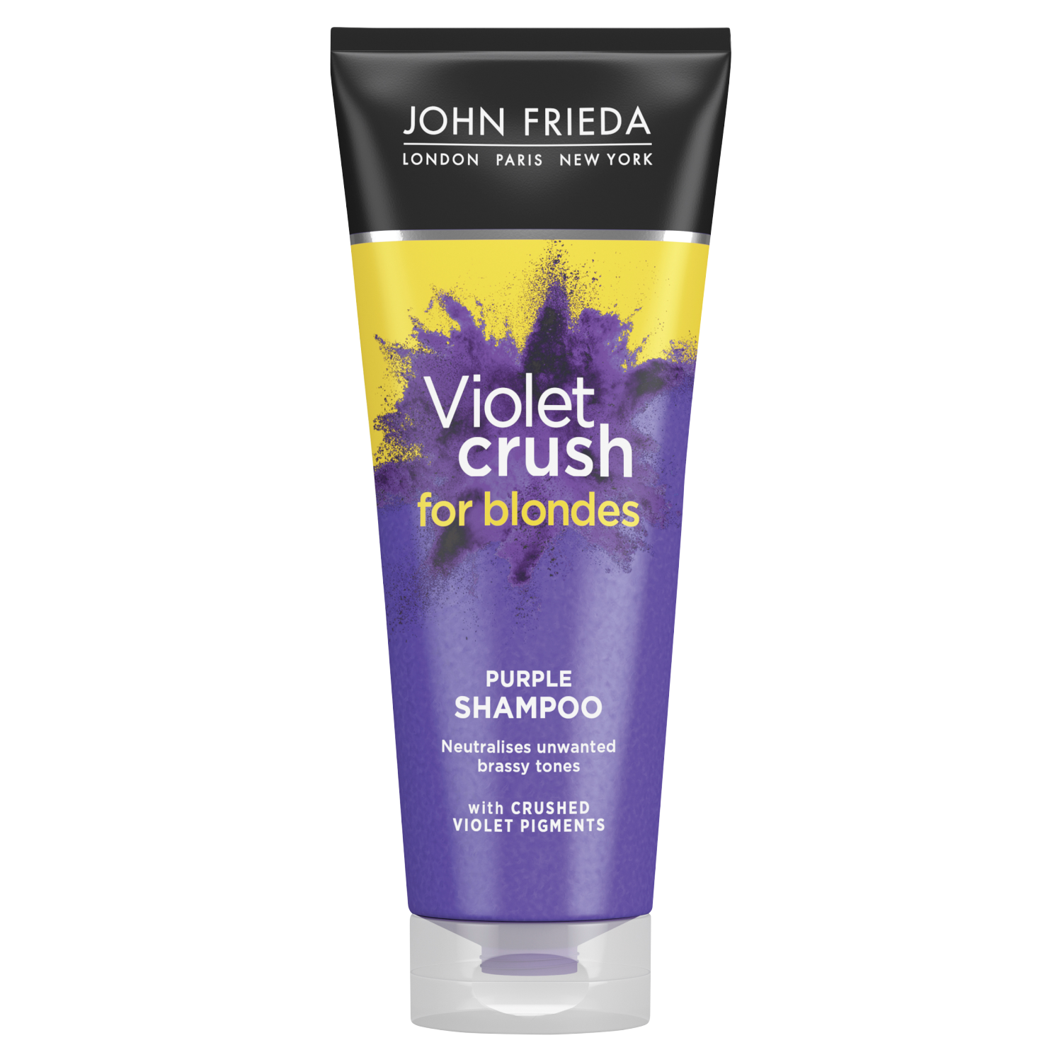 John Frieda Violet Crush шампунь для волос с фиолетовыми пигментами против желтизны, 250 мл john frieda шампунь violet crush for blondes purple 250 мл