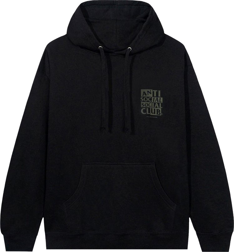 Худи Anti Social Social Club Muted Hoodie 'Black', черный - фото