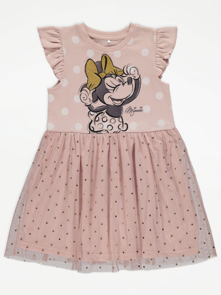 

Розовое сетчатое платье с Минни Маус Disney George., розовый