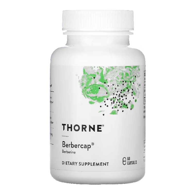 Берберин Berbercap Thorne Research 200 мг, 60 капсул молибдена глицинат thorne research 1 мг 60 капсул