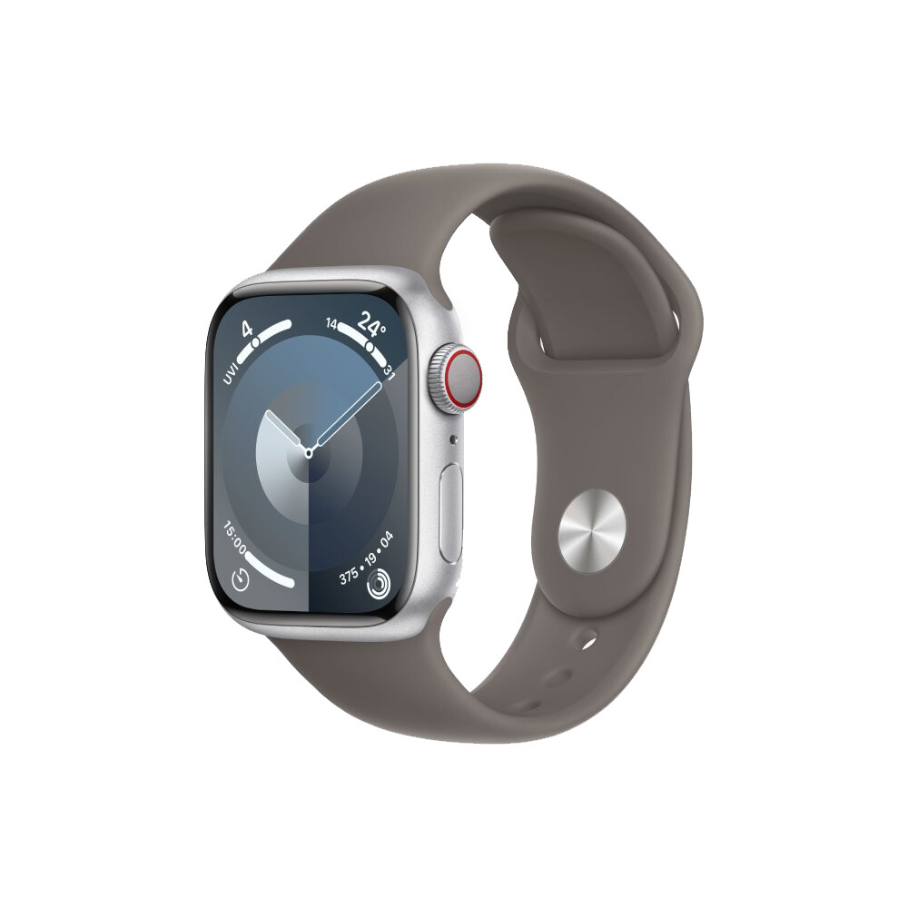 

Умные часы Apple Watch Series 9 (GPS+Cellular), 41мм, Silver Aluminum Case/Clay Sport Band - M/L, Серебристый