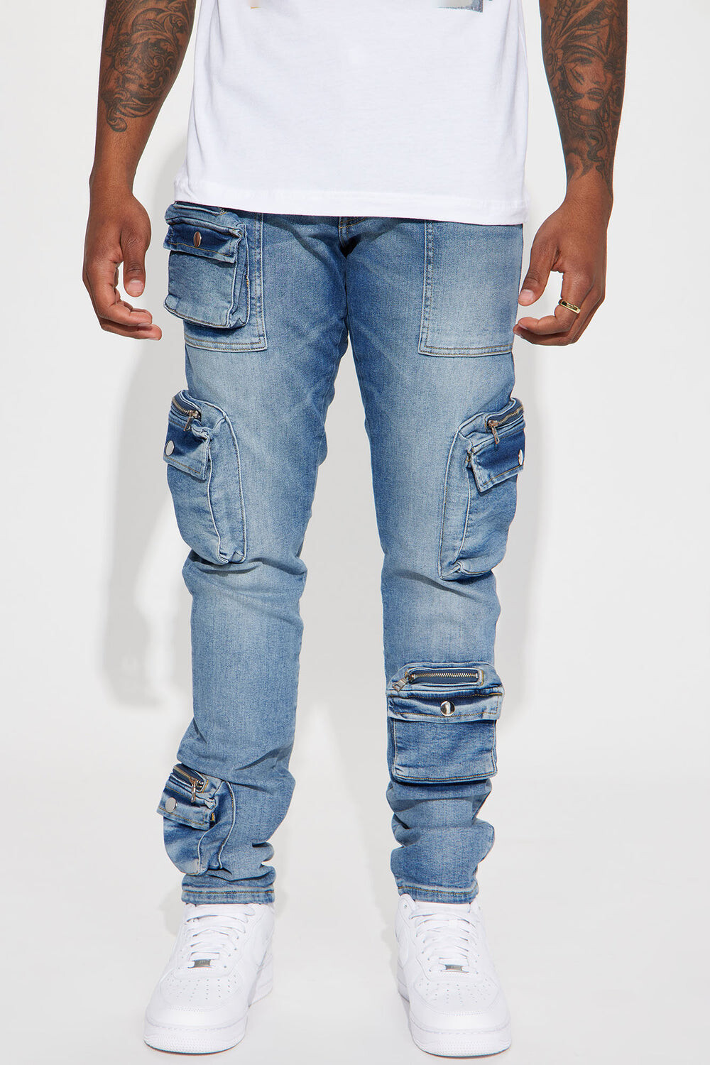 

Джинсы скинни Fashion Nova FNMH1267, синий