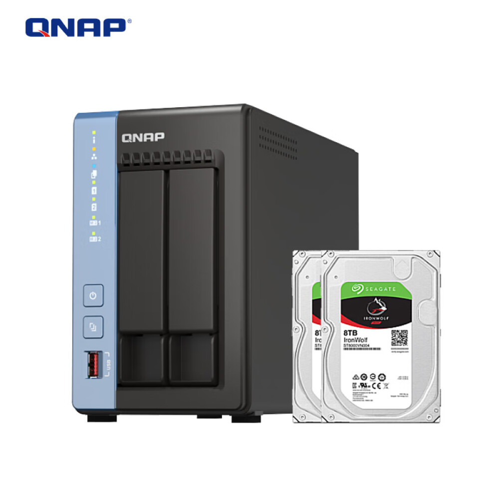 Сетевое хранилище QNAP TS-264C с 2 отсеками с 2 дисками по 8 ТБ – купить  из-за границы через сервис «CDEK.Shopping»