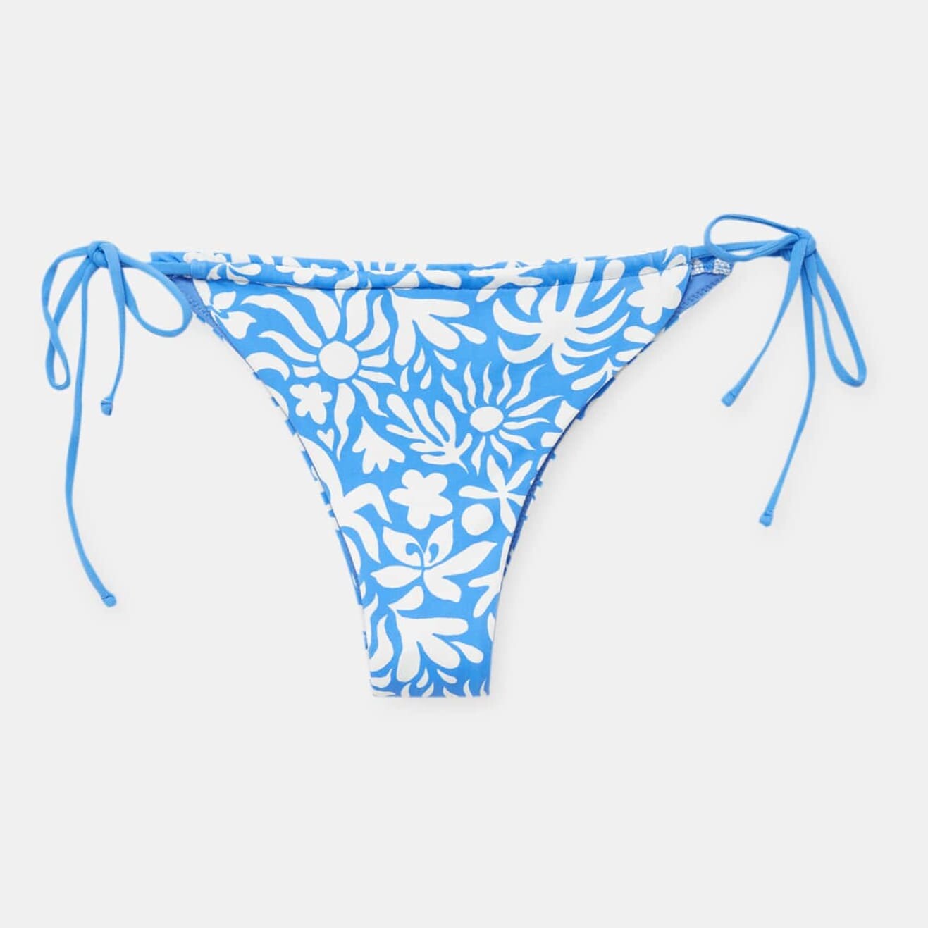 

Плавки Pull&Bear Basic Bikini With Ties, голубой/белый