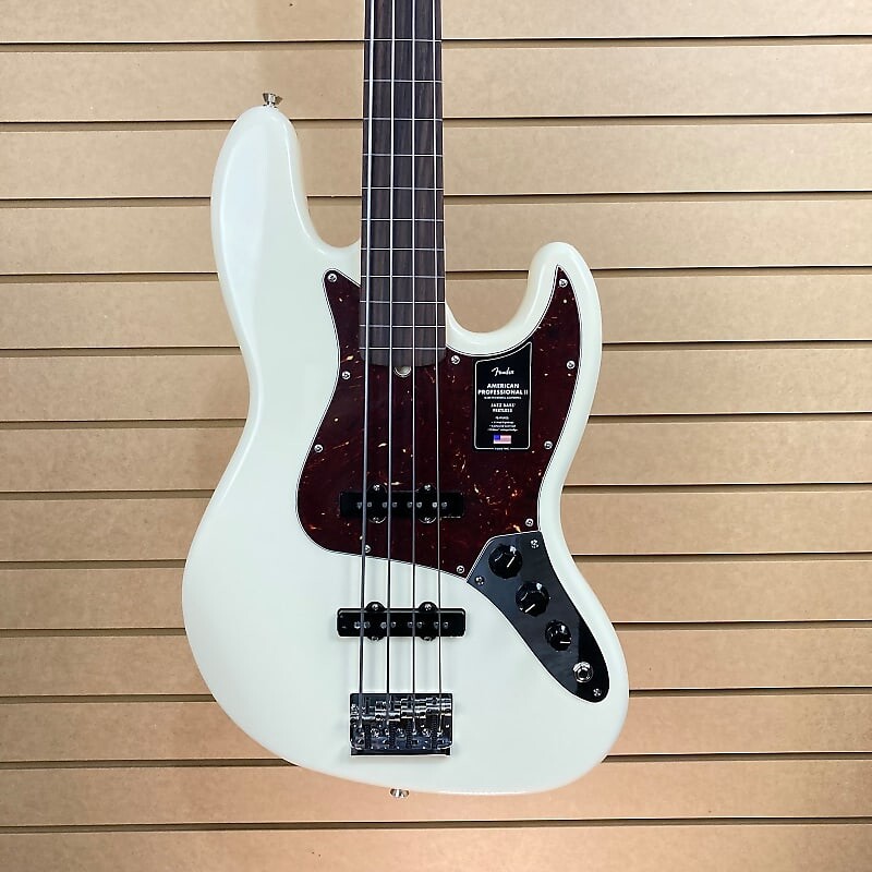 

Гитара Fender American Professional II Fretless, олимпийский белый