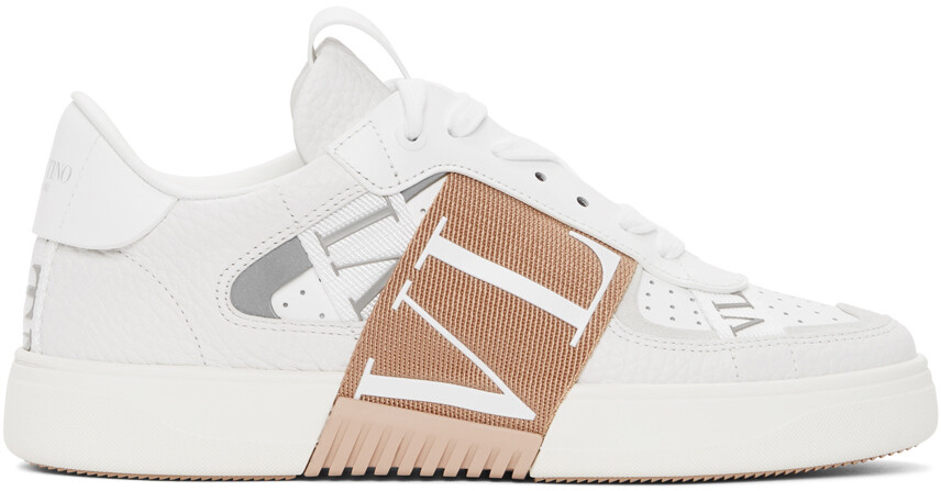 

Бело-розовые кроссовки Valentino Garavani 'VL7N'