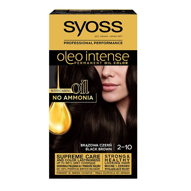 

Syoss Стойкая краска для волос Oleo Intense с маслами 2-10 Коричневый Черный