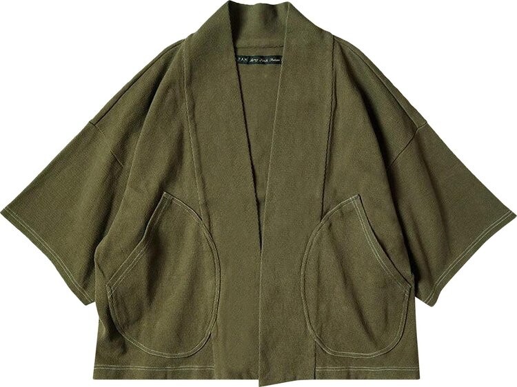 

Кардиган Kapital Heavy Waffle Knit Baja Samu Cardigan Khaki, коричневый