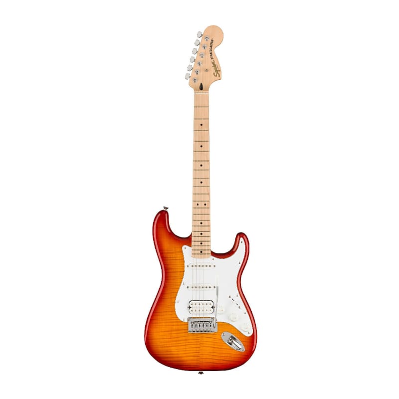 Гитара Fender Affinity Series Stratocaster FMT HSS с кленовым грифом в форме буквы C (кленовый гриф, Sienna Sunburst) Fender Affinity Series Stratocaster FMT HSS Guitar (Sienna Sunburst)