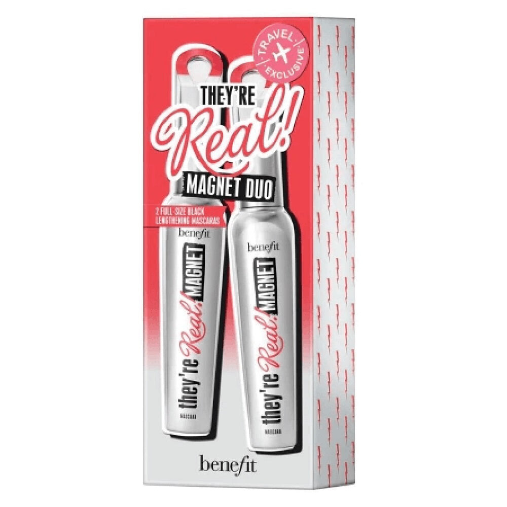 

Benefit Они настоящие! Magnet Mascara Duo набор экстремально удлиняющей туши для ресниц Black 2x9g