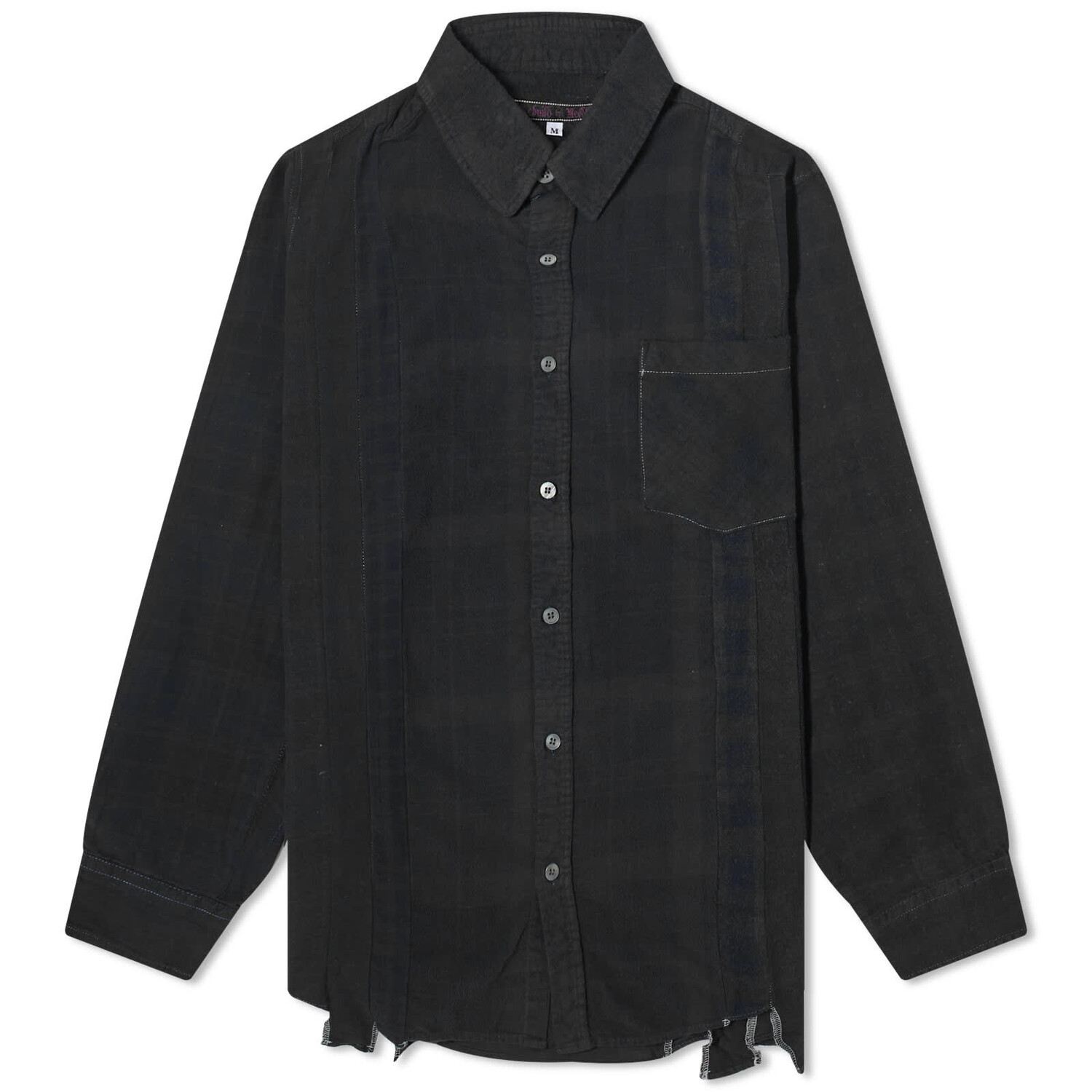 

Рубашка Needles 7 Cuts Over Dyed Flannel, черный