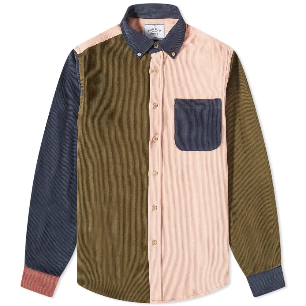 

Рубашка Portuguese Flannel Lobo Patchwork Button Down Corduroy Shirt