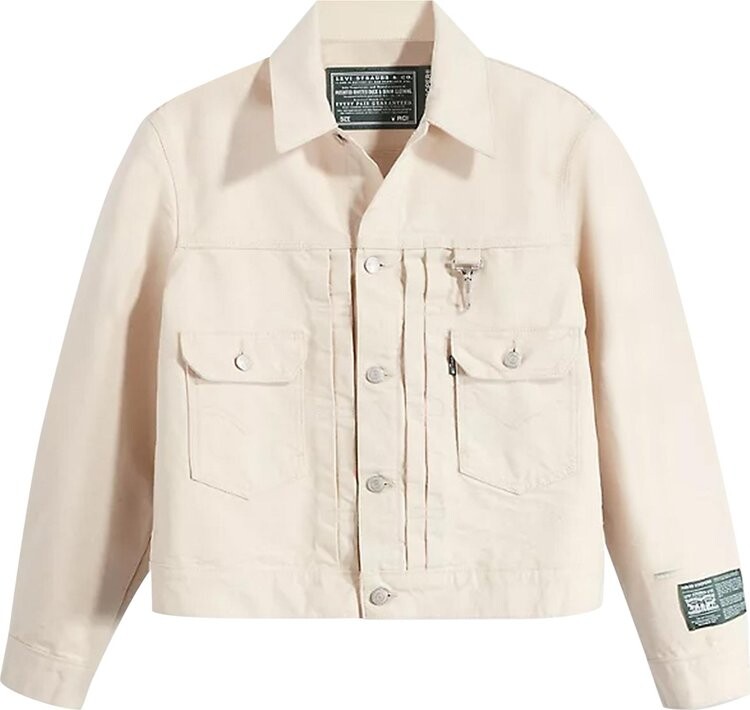 

Куртка Levi's x Reese Cooper Type II Trucker Jacket 'Ecru', кремовый