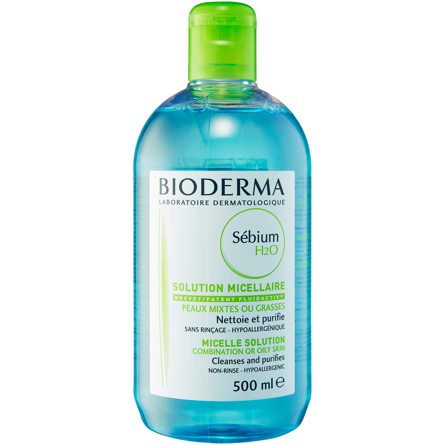 Bioderma Sebium H2O мицеллярная жидкость для очищения лица и снятия макияжа, 500 мл