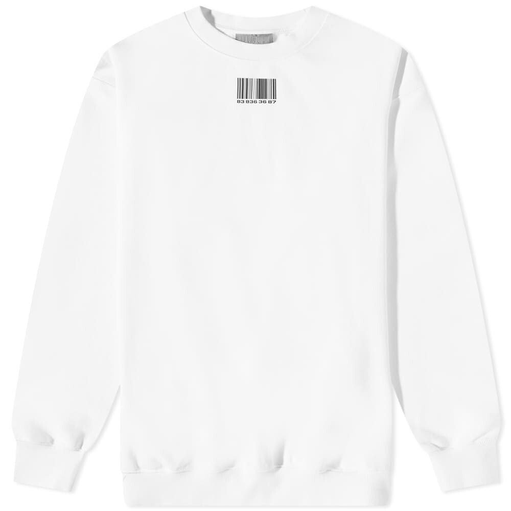 

Джемпер VTMNTS Barcode Crew Sweat, Белый