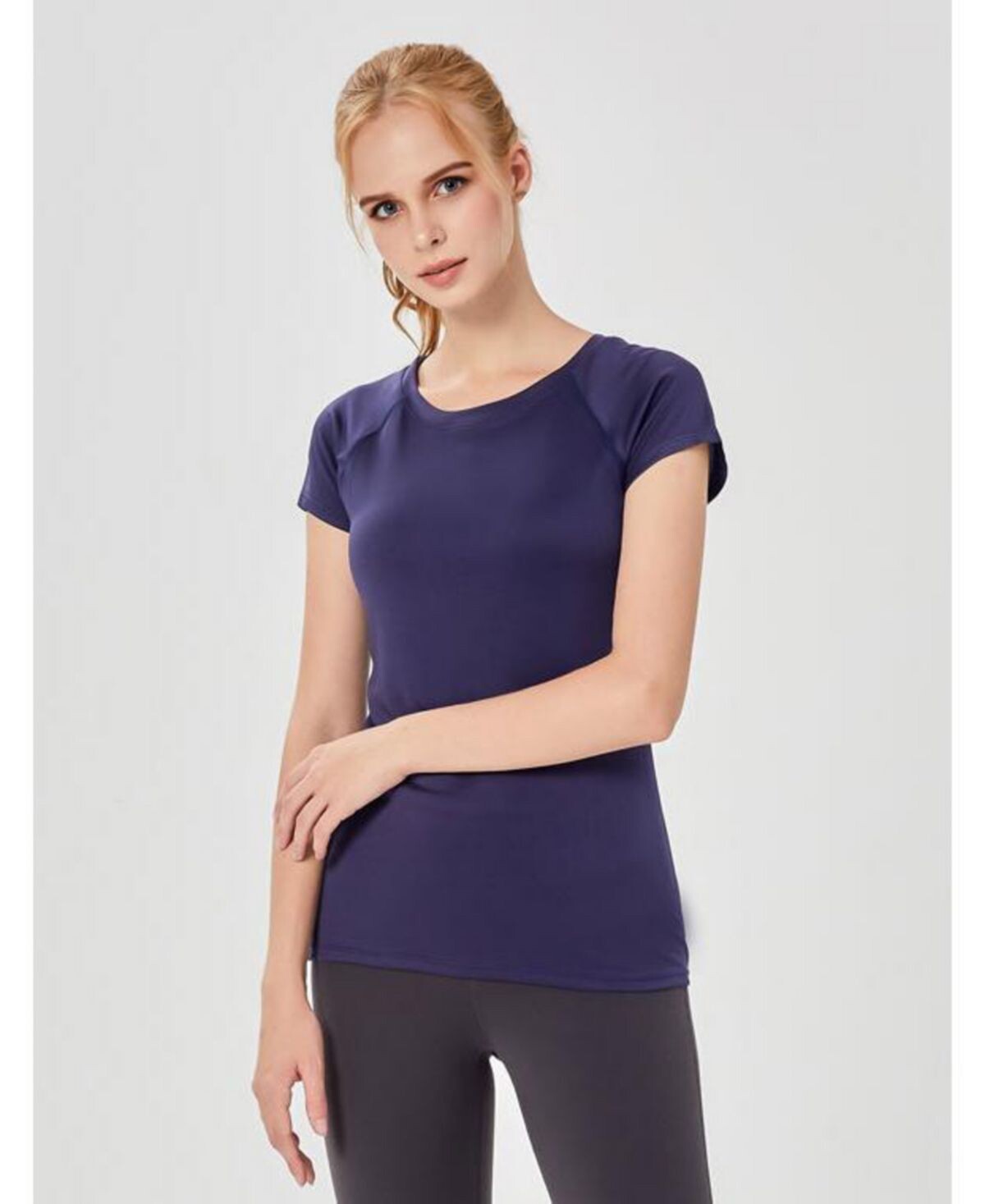 

Женский топ с коротким рукавом miracle play Rebody Active, синий