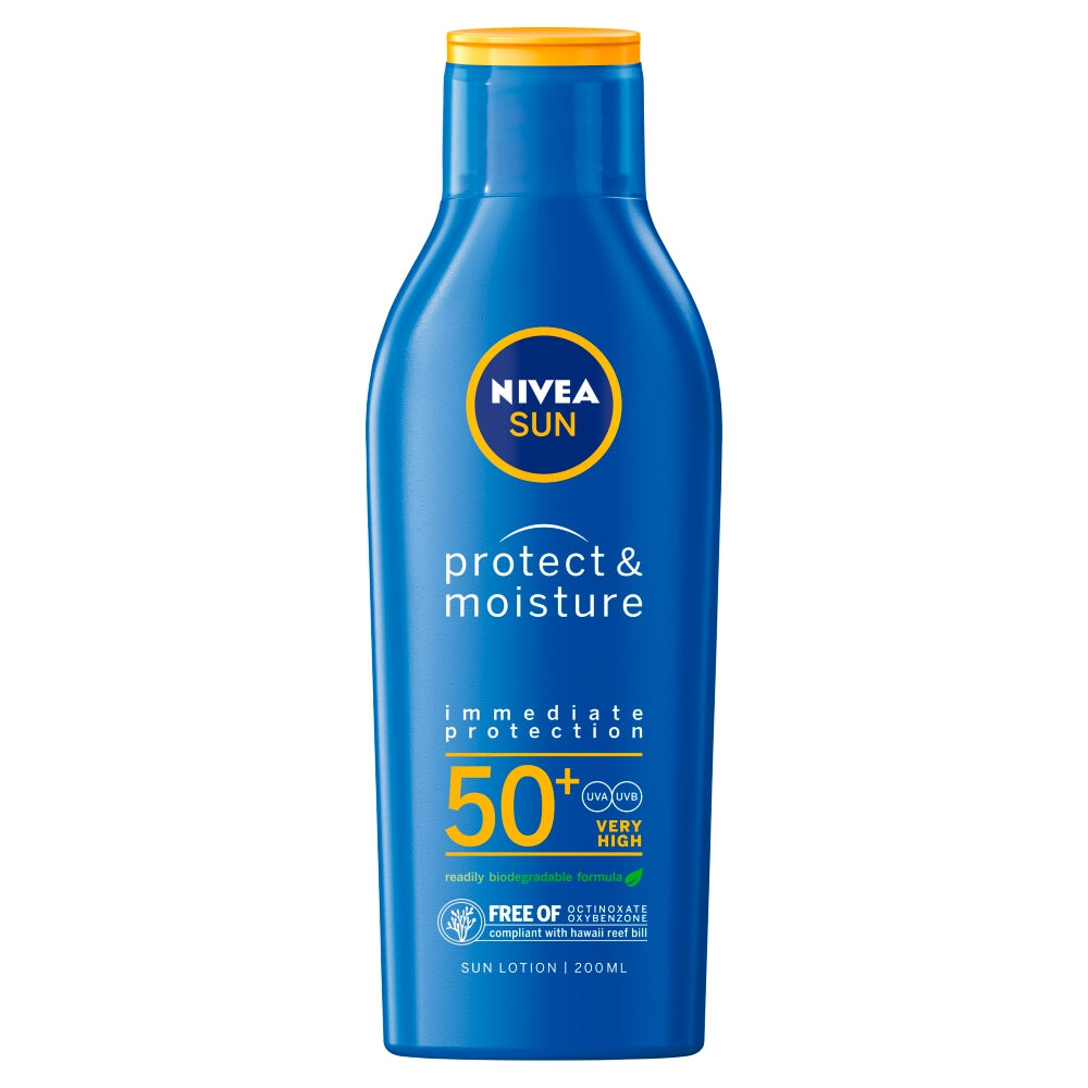 

Nivea Солнцезащитный увлажняющий лосьон Sun Protect & Moisture SPF50+ 200мл